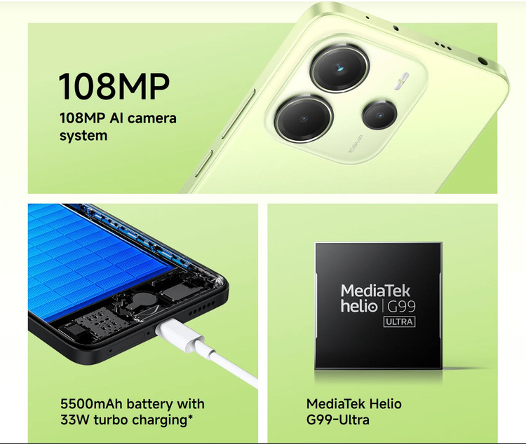 گوشی موبایل شیائومی Redmi Note 14 4G