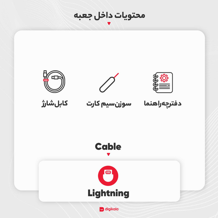گوشی موبایل اپل مدل iPhone 13 CH دو سیم کارت ظرفیت 128 گیگابایت و رم 4 گیگابایت به همراه شارژر 20 وات اپل - نات اکتیو
