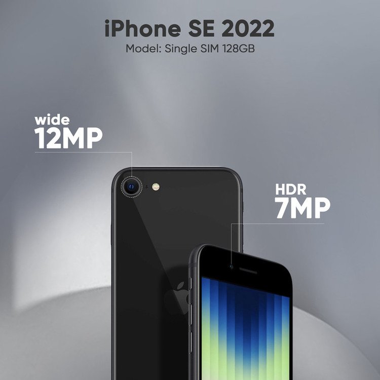 گوشی موبایل اپل مدل iPhone SE 2022 JA تک سیم کارت ظرفیت 128 گیگابایت و رم 4 گیگابایت - اکتیو